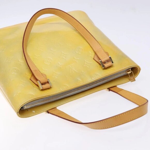 LOUIS VUITTON Monogram Vernis Houston Hand Bag Gris M91053 LV Auth ti3378 - Picture 8 of 15